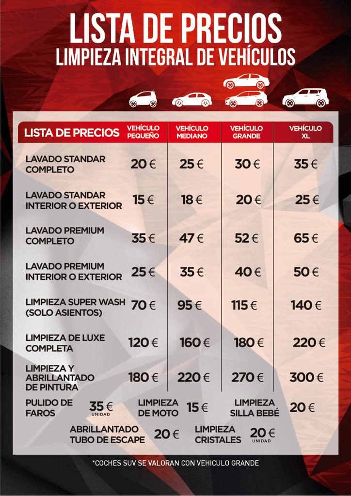 Cuánto cuesta la limpieza de coches? Precios en 2024