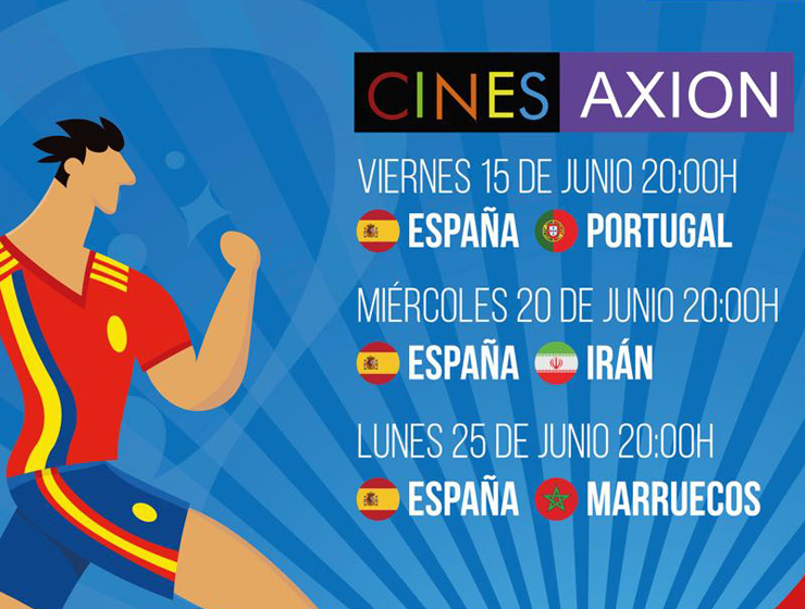 Ven a ver los partidos de España en el cines del CC Alzamora! - Alzamora