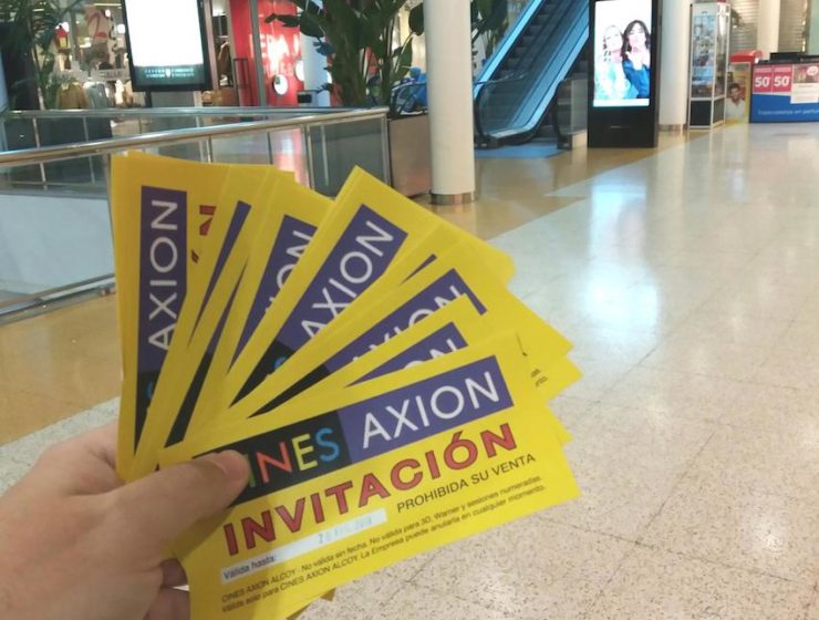 Imagen de las entradas de cine de Febrero de Alzamora que sorteamos en nuestras redes sociales Facebook e Instagram