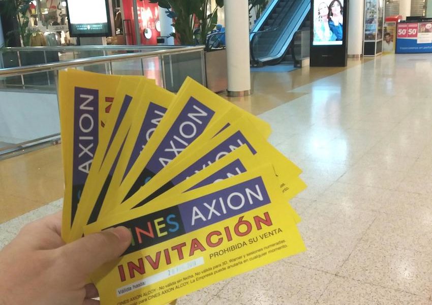 Imagen de las entradas de cine de Febrero de Alzamora que sorteamos en nuestras redes sociales Facebook e Instagram