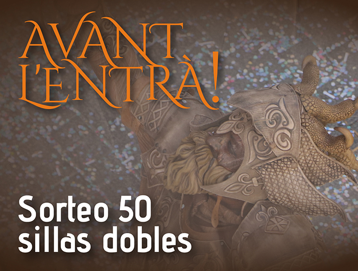 Imagen informativa del sorteo de 50 sillas dobles para la festividad de la Entrada de Alcoy 